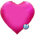Giant Heart Foil Balloon Hot Pink