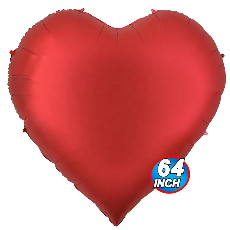 Giant Heart Foil Balloon - Red