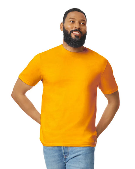 Gildan 64000 Softstyle Cotton Fabric - Gold, Modern Classic Fit, Short Sleeve (1 Piece)
