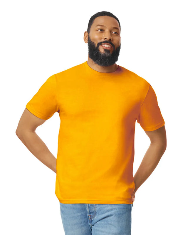 Gildan 64000 Softstyle Cotton Fabric - Gold, Modern Classic Fit, Short Sleeve (1 Piece)