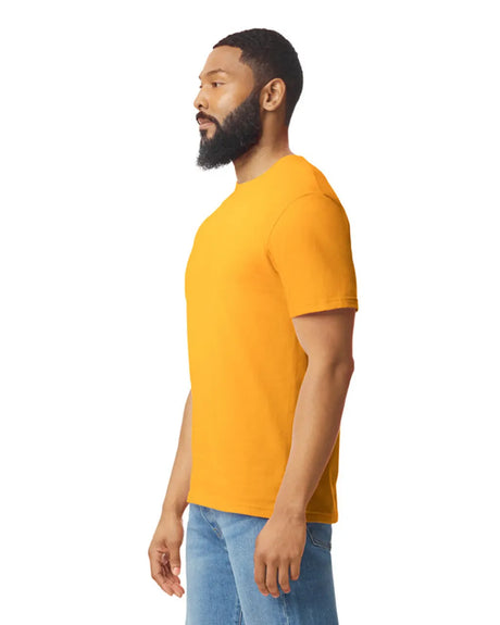 Gildan 64000 Softstyle Cotton Fabric - Gold, Modern Classic Fit, Short Sleeve (1 Piece)