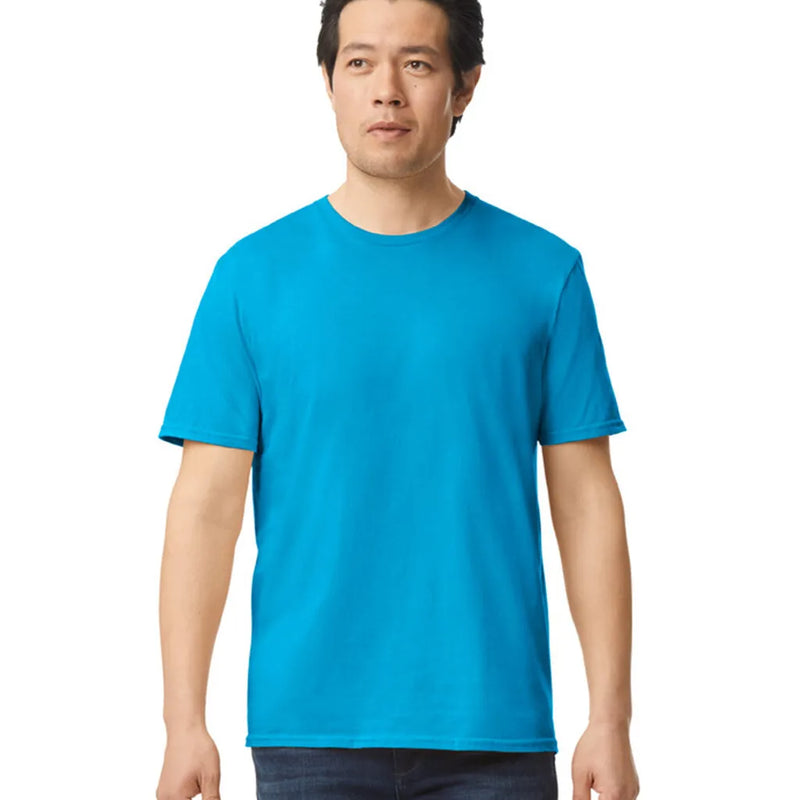 Gildan 64000 Softstyle Cotton Fabric - Sapphire, Modern Classic Fit, Short Sleeve (1 Piece)