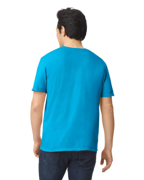 Gildan 64000 Softstyle Cotton Fabric - Sapphire, Modern Classic Fit, Short Sleeve (1 Piece)