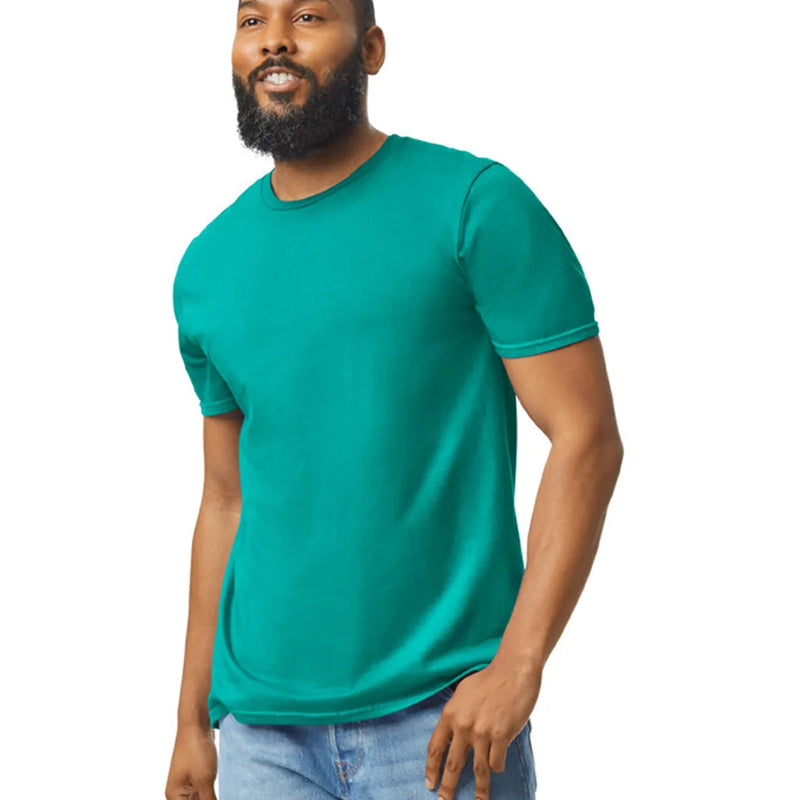 Gildan 64000 Softstyle Cotton Fabric - Jade Dome, Short Sleeve T-Shirt (1 Piece)