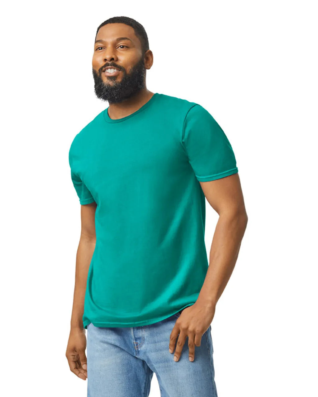 Gildan 64000 Softstyle Cotton Fabric - Jade Dome, Short Sleeve T-Shirt (1 Piece)