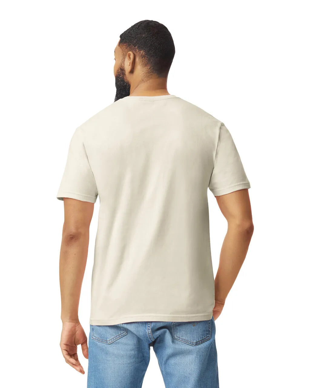 Gildan 64000 Softstyle Cotton Fabric - Natural, Modern Classic Fit, Short Sleeve, T-Shirt (1 Unit)