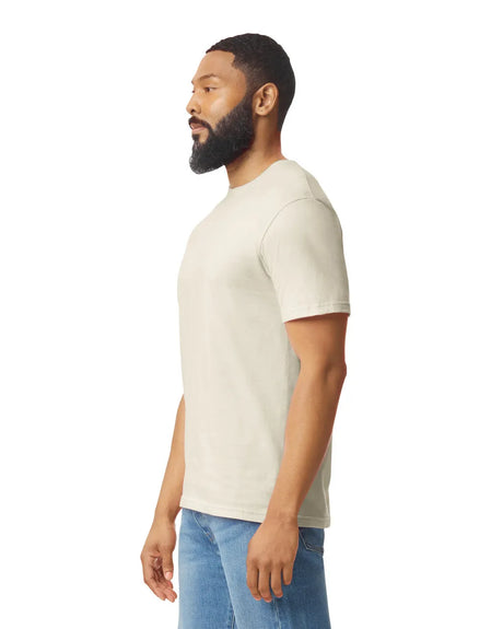 Gildan 64000 Softstyle Cotton Fabric - Natural, Modern Classic Fit, Short Sleeve, T-Shirt (1 Unit)