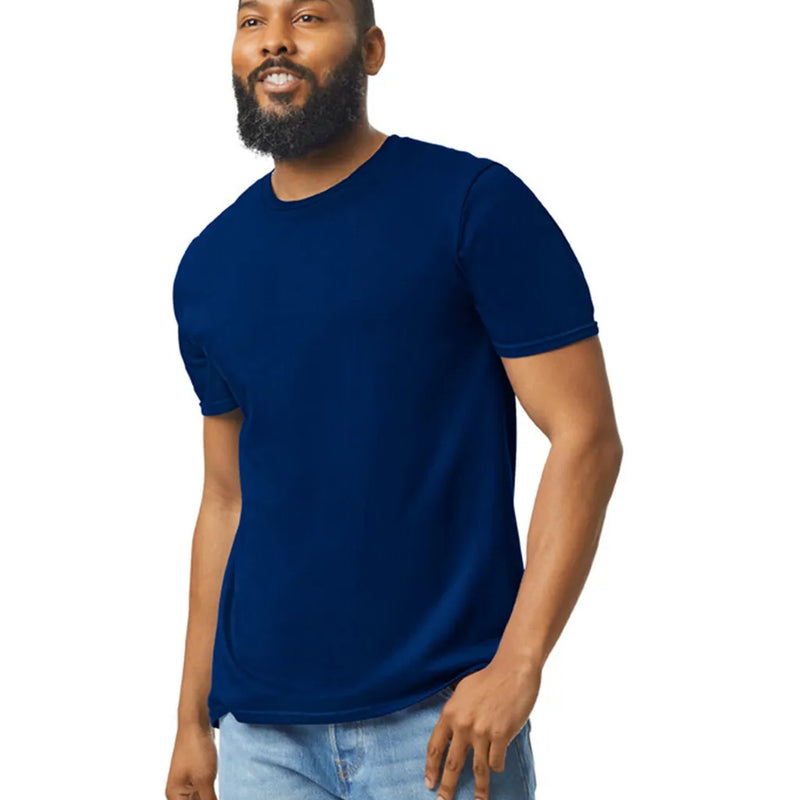 Gildan 64000 Softstyle Cotton Fabric - Navy, Modern Classic Fit, Short Sleeve (1 Piece)