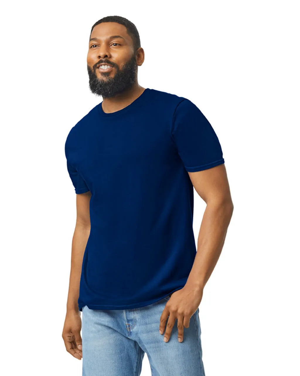 Gildan 64000 Softstyle Cotton Fabric - Navy, Modern Classic Fit, Short Sleeve (1 Piece)