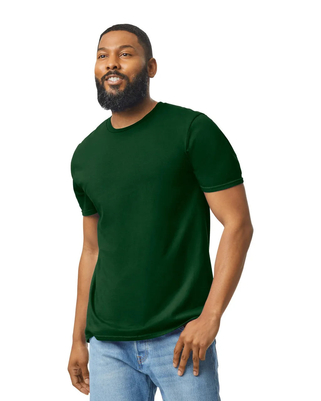 Gildan 64000 Softstyle Cotton Fabric - Forest Green, Modern Classic Fit, Short Sleeve (1 Piece)