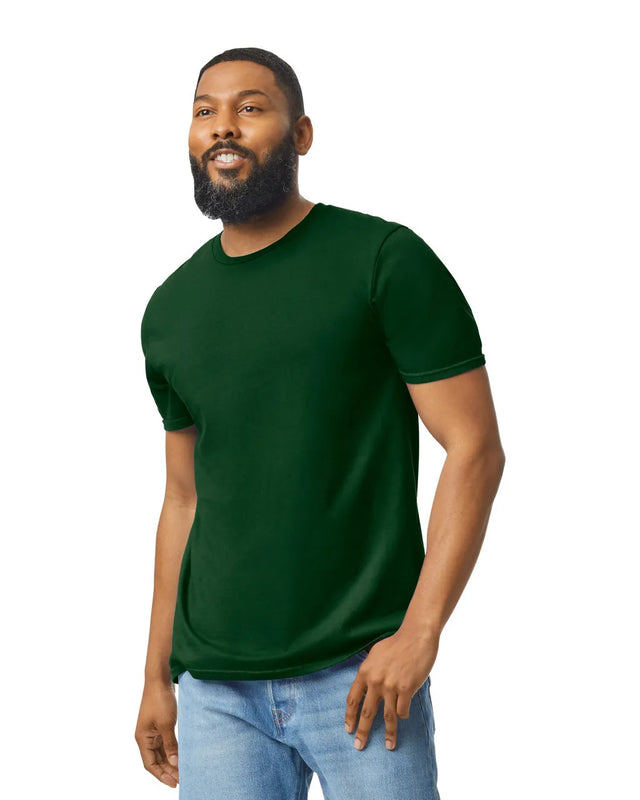 Gildan 64000 Softstyle Cotton Fabric - Forest Green, Modern Classic Fit, Short Sleeve (1 Piece)