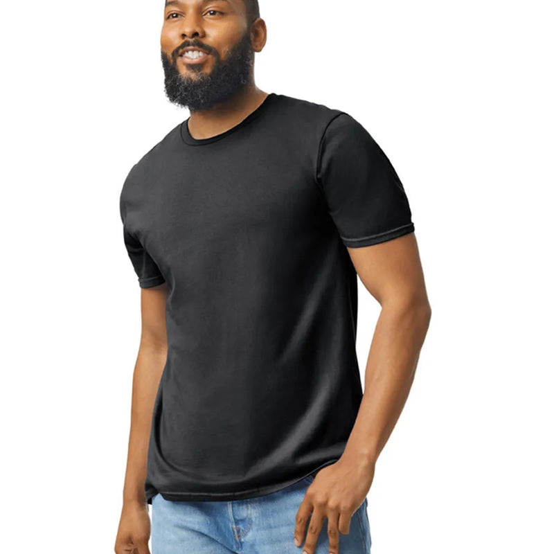 Gildan 64000 Softstyle Cotton Fabric - Black, Modern Classic Fit, Short Sleeve T-Shirt (1 Unit)