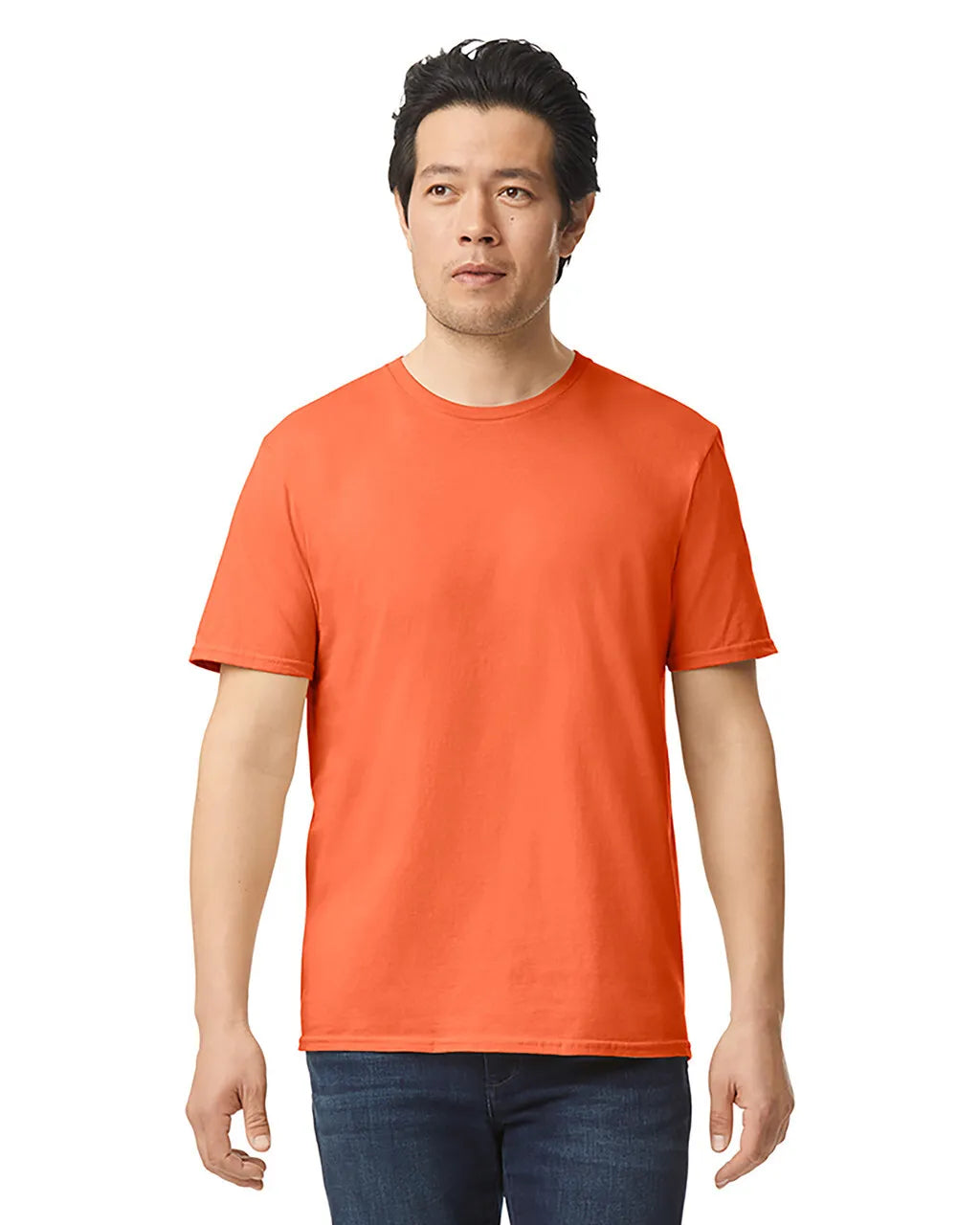 Gildan 64000 Softstyle Cotton Fabric - Orange, Modern Classic Fit, Short Sleeve (1 Piece)