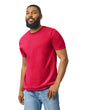 Gildan 64000 Softstyle Cotton T-Shirt Fabric - Red, Modern Classic Fit, Soft Ring Spun, 5/8" Rib Collar (1 Piece)