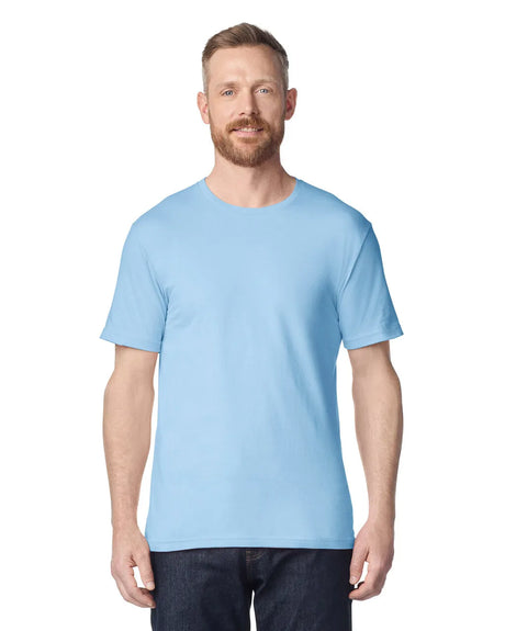 Gildan 64000 Softstyle Cotton Fabric - Light Blue, Modern Classic Fit, Short Sleeve (1 Shirt)