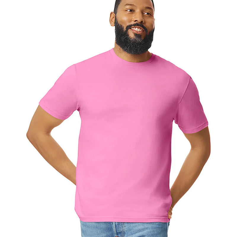 Gildan 64000 Softstyle Cotton Fabric - Azalea, Modern Classic Fit, Short Sleeve (1 Piece)