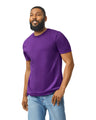 Gildan 64000 Softstyle Cotton Fabric - Purple, Modern Classic Fit, Short Sleeve T-Shirt (1 Piece)