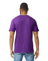 Gildan 64000 Softstyle Cotton Fabric - Purple, Modern Classic Fit, Short Sleeve T-Shirt (1 Piece)