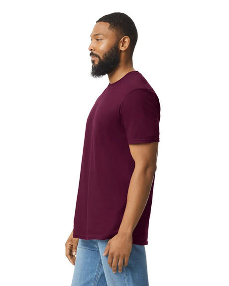 Gildan 64000 Softstyle Cotton Fabric - Maroon, Modern Classic Fit, Short Sleeve (1 Piece)