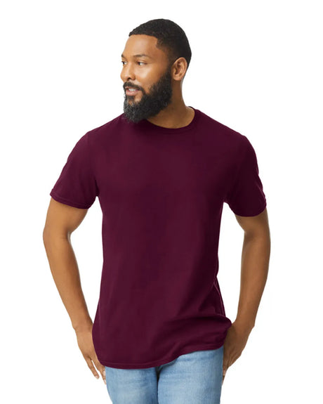 Gildan 64000 Softstyle Cotton Fabric - Maroon, Modern Classic Fit, Short Sleeve (1 Piece)