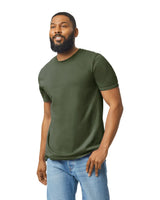 Gildan 64000 Softstyle Cotton Fabric - Military Green, Short Sleeve, Modern Classic Fit (1 Piece)