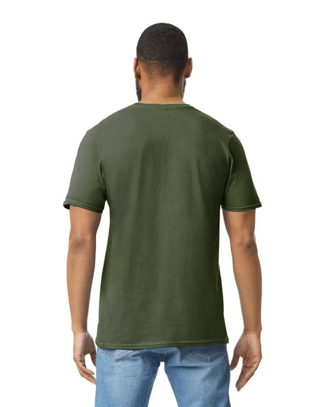 Gildan 64000 Softstyle Cotton Fabric - Military Green, Short Sleeve, Modern Classic Fit (1 Piece)