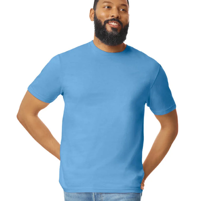 Gildan 64000 Softstyle Cotton Fabric - Carolina Blue, Modern Classic Fit, Short Sleeve (1 Unit)