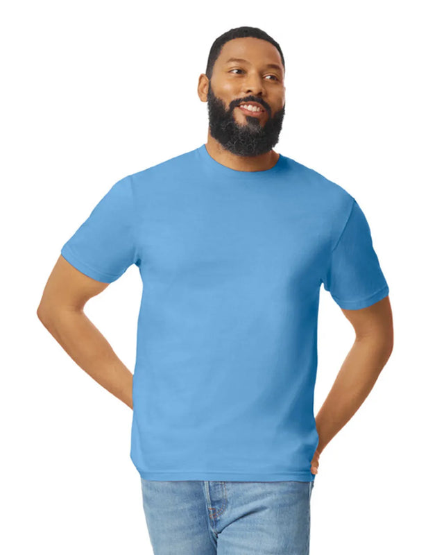 Gildan 64000 Softstyle Cotton Fabric - Carolina Blue, Modern Classic Fit, Short Sleeve (1 Unit)