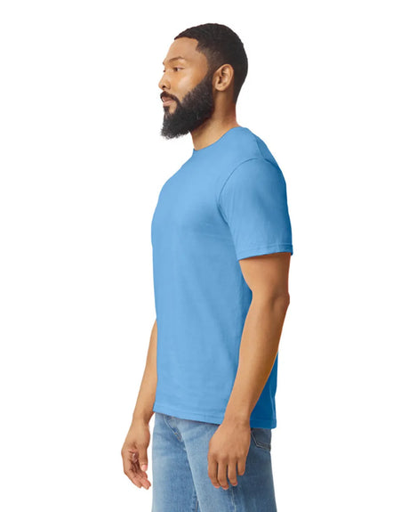 Gildan 64000 Softstyle Cotton Fabric - Carolina Blue, Modern Classic Fit, Short Sleeve (1 Unit)