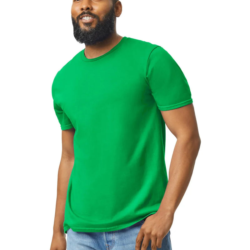 Gildan 64000 Softstyle Cotton Fabric - Irish Green, Modern Classic Fit, Short Sleeve (1 Piece)