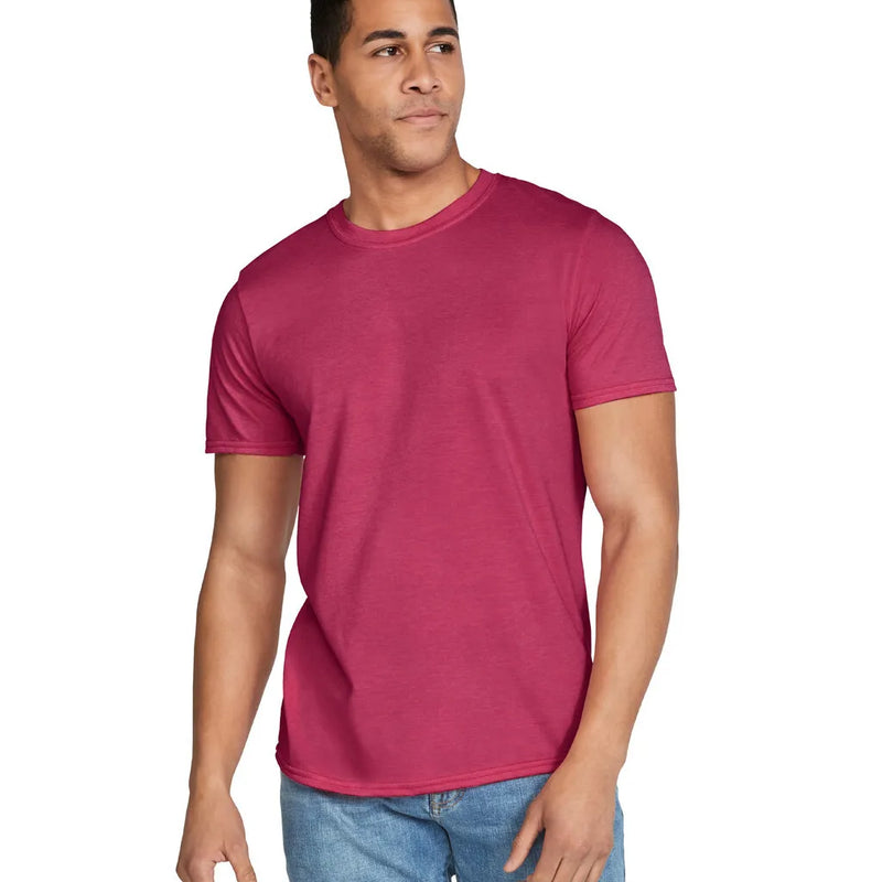 Gildan 64000 Softstyle Cotton Fabric - Heather Cardinal, Short Sleeve T-Shirt (1 Unit)