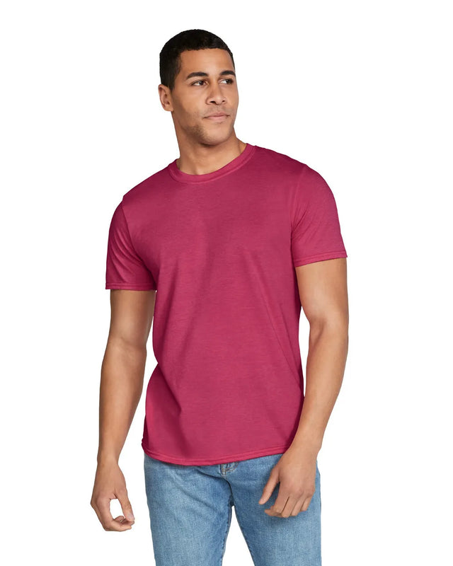 Gildan 64000 Softstyle Cotton Fabric - Heather Cardinal, Short Sleeve T-Shirt (1 Unit)