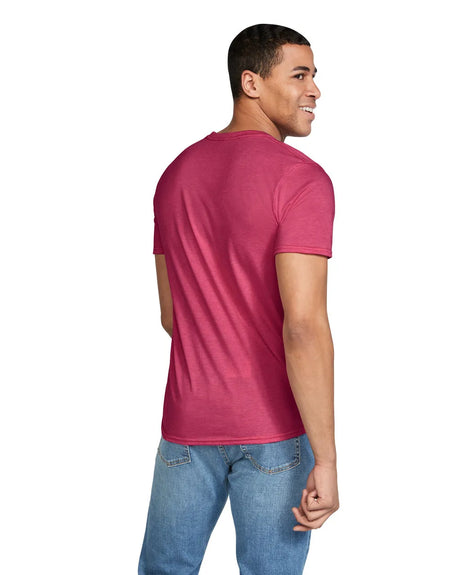 Gildan 64000 Softstyle Cotton Fabric - Heather Cardinal, Short Sleeve T-Shirt (1 Unit)