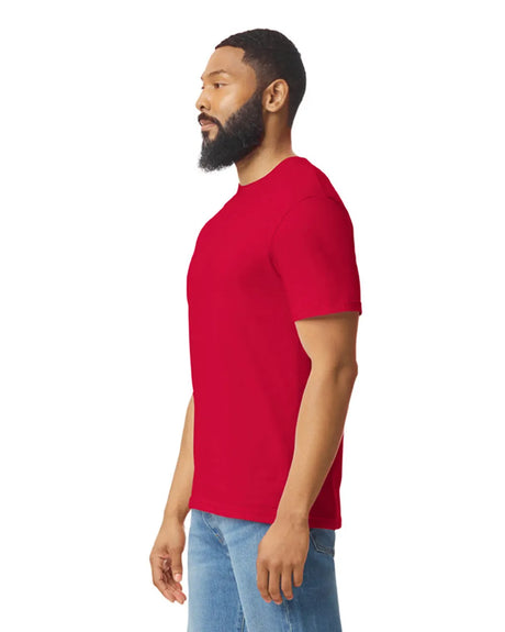Gildan 64000 Softstyle Cotton T-Shirt - Cherry Red, Modern Classic Fit (1 Piece)