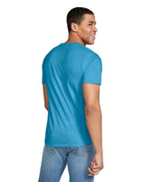 Gildan 64000 Softstyle Cotton Fabric - Heather Sapphire, Modern Classic Fit, Short Sleeve (1 Piece)