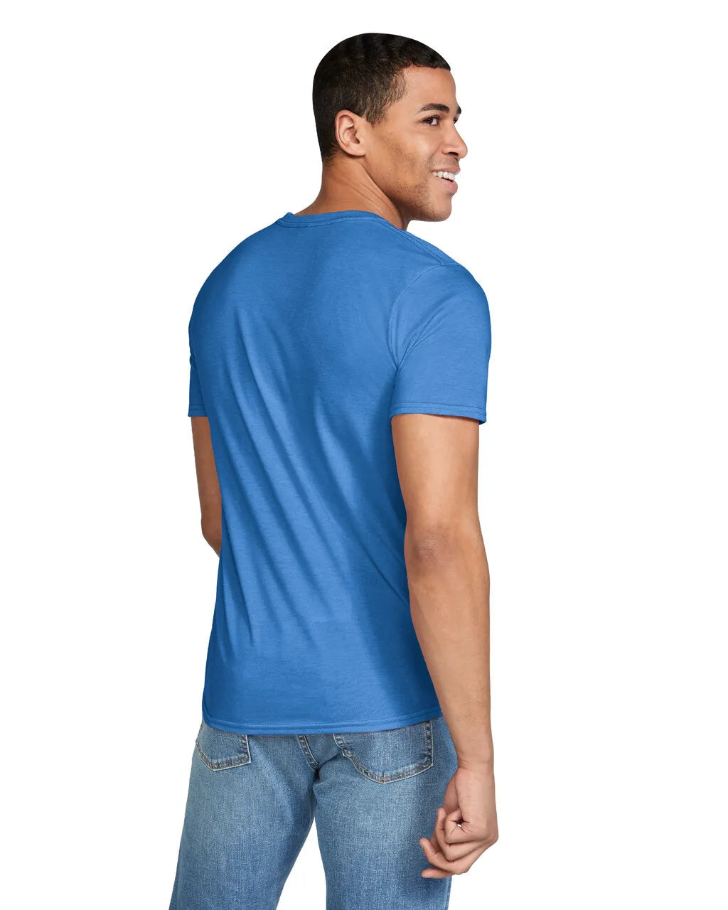Gildan 64000 Softstyle Cotton T-Shirt Fabric - Heather Royal, Modern Classic Fit, Short Sleeve (1 Piece)