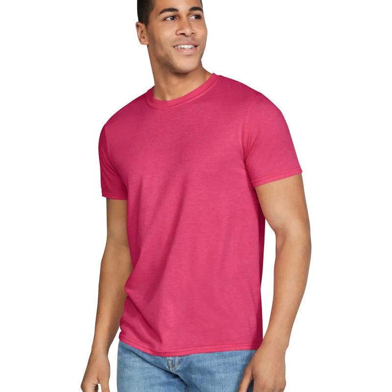 Gildan 64000 Softstyle Cotton Fabric - Heather Red, Short Sleeve, Modern Classic Fit (1 Piece)