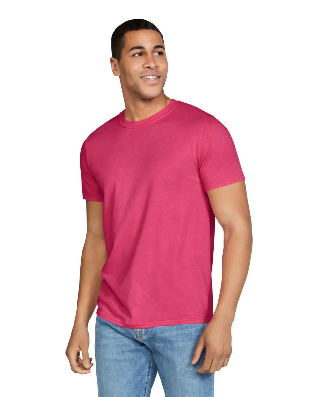 Gildan 64000 Softstyle Cotton Fabric - Heather Red, Short Sleeve, Modern Classic Fit (1 Piece)