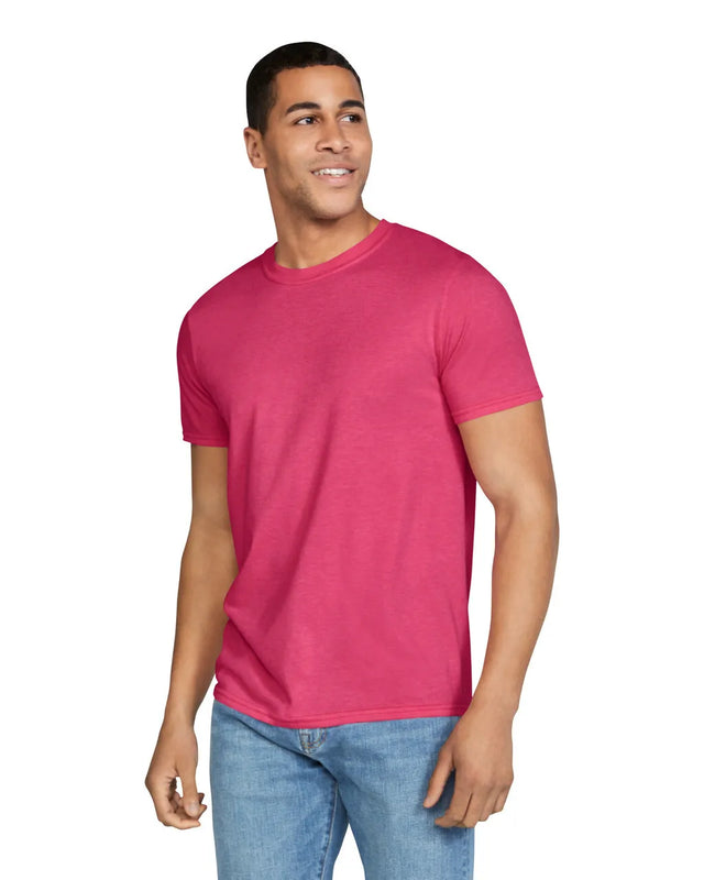 Gildan 64000 Softstyle Cotton Fabric - Heather Red, Short Sleeve, Modern Classic Fit (1 Piece)
