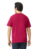 Gildan 64000 Softstyle Cotton Fabric - Antique Cherry Red, Modern Classic Fit, 5/8" Rib Collar (1 Piece)