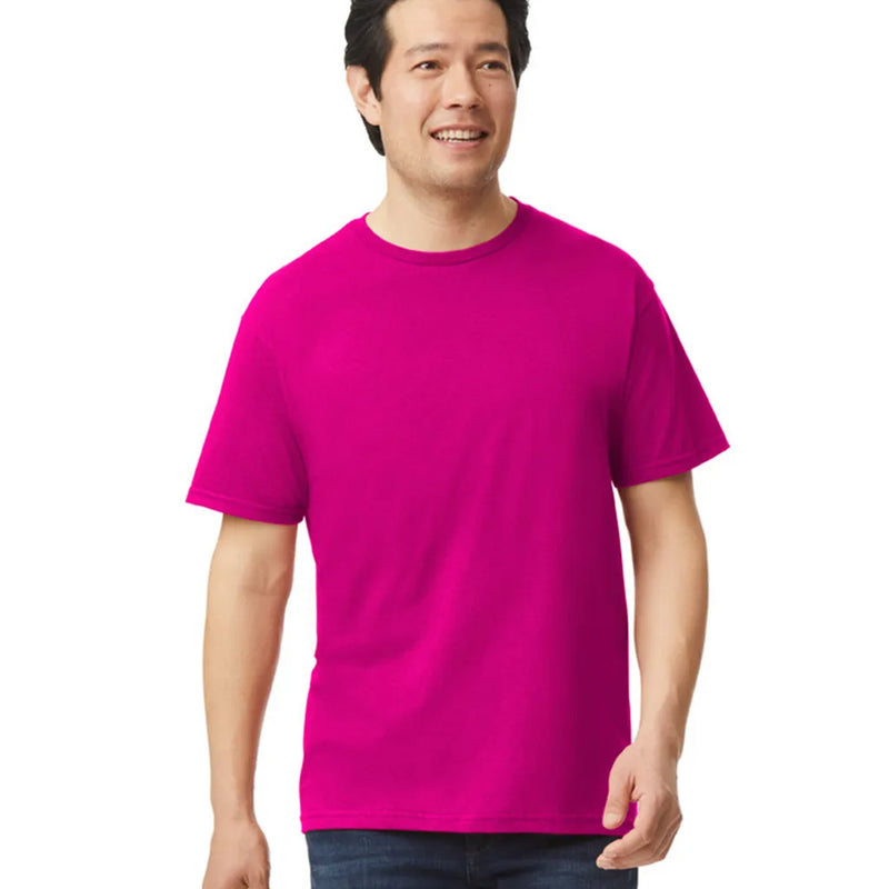 Gildan 64000 Softstyle Cotton Fabric - Antique Heliconia, Short Sleeve T-Shirt, Modern Classic Fit (1 Piece)
