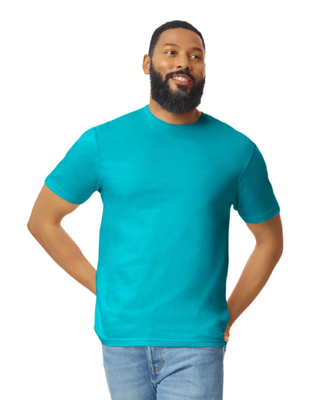 Gildan 64000 Softstyle Cotton Fabric - Tropical Blue, Modern Classic Fit, Short Sleeve (1 Piece)