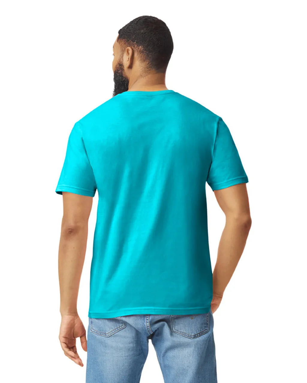 Gildan 64000 Softstyle Cotton Fabric - Tropical Blue, Modern Classic Fit, Short Sleeve (1 Piece)