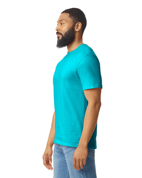 Gildan 64000 Softstyle Cotton Fabric - Tropical Blue, Modern Classic Fit, Short Sleeve (1 Piece)