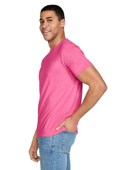 Gildan 64000 Softstyle Cotton Fabric - Heather Heliconia, Modern Classic Fit, Short Sleeve (1 Piece)