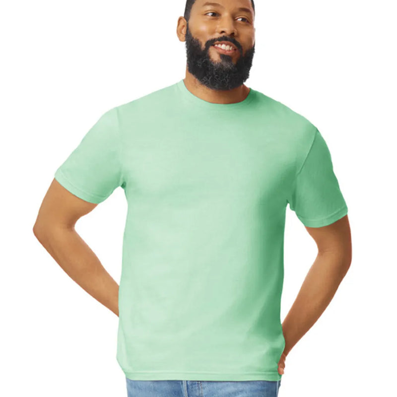 Gildan 64000 Softstyle Cotton Fabric - Mint Green, Modern Classic Fit, Short Sleeve (1 Piece)
