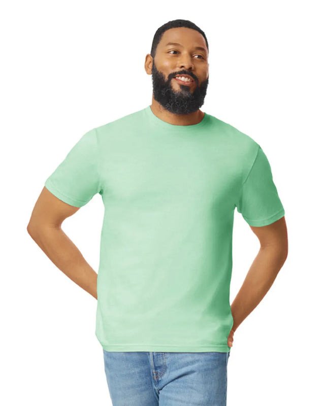Gildan 64000 Softstyle Cotton Fabric - Mint Green, Modern Classic Fit, Short Sleeve (1 Piece)