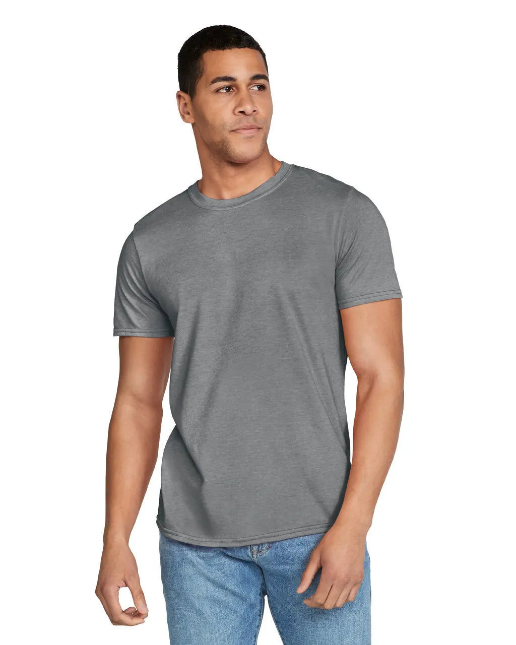 Gildan 64000 Softstyle Cotton Fabric - Graphite Heather, Short Sleeve, Modern Classic Fit (1 Piece)
