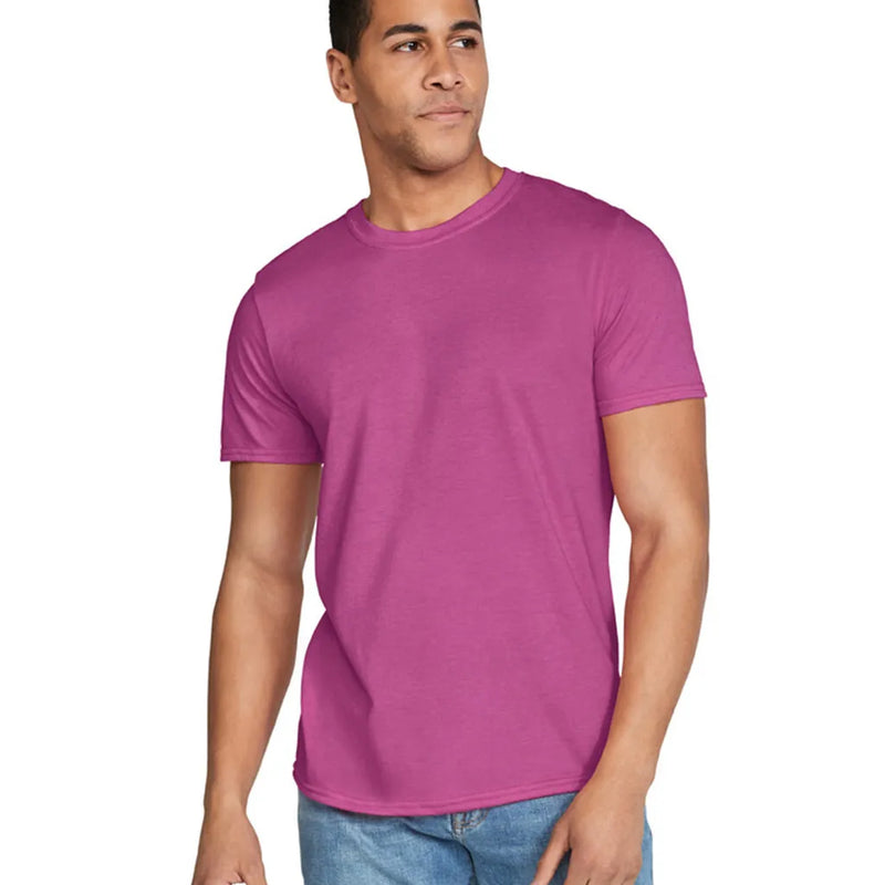 Gildan 64000 Softstyle Cotton Fabric - Heather Berry, Modern Classic Fit, Short Sleeve (1 Piece)
