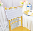 Embossed Spandex Chair Band Sample White